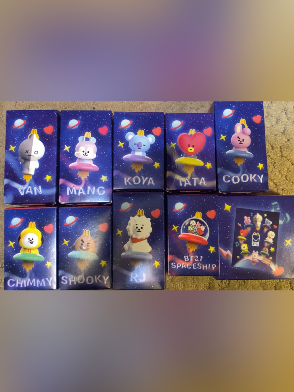 BTS21 McDonald’s Collectible Figure Set - Assorted Characters (Blue Packaging)